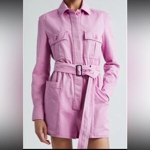 Max Mara Visiera Long Sleeve Cotton Drill Utility Romper